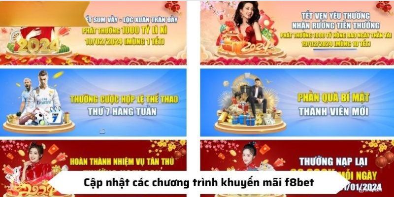 Những sự kiện tặng thưởng siêu đãi ngộ tại F8bet 